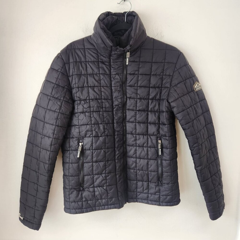 Superdry The Original Superdry Fuji JKT Jacket Black Quilted Puffer Coat M